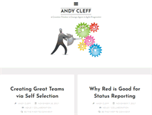 Tablet Screenshot of andycleff.com